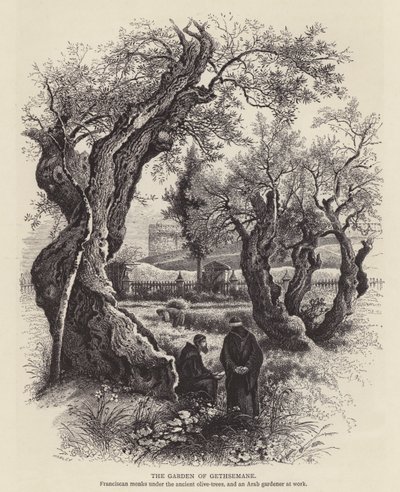 Le Jardin de Gethsémani (gravure) - English School