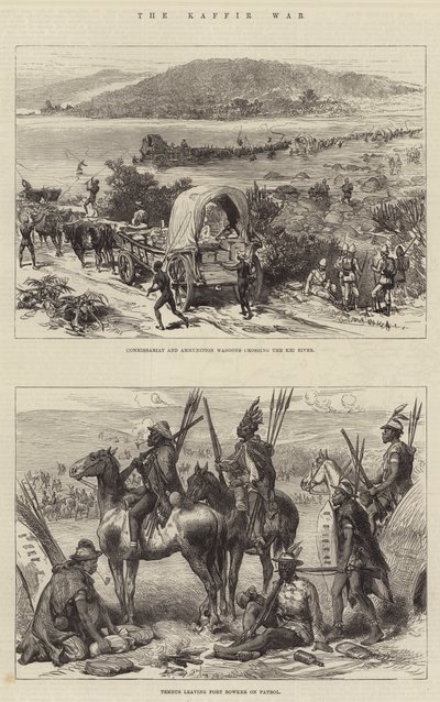 La guerre des Kaffirs (gravure) - English School