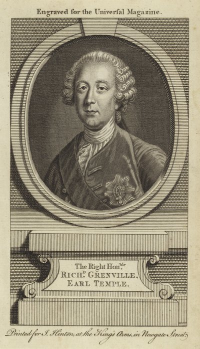 Le très honorable Richard Grenville, comte Temple - English School