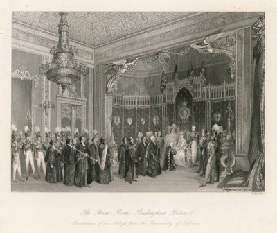 La salle du trône, Palais de Buckingham - English School