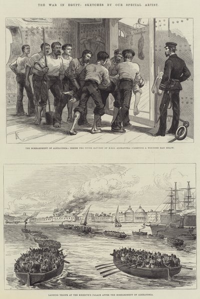 La guerre en Égypte (gravure) - English School