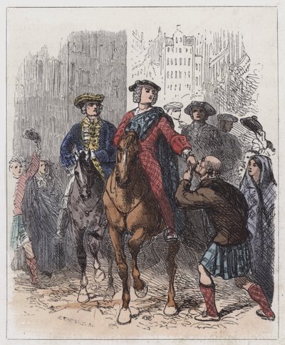 Le jeune chevalier entrant à Édimbourg - English School