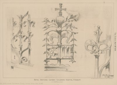 Le portail, Hôpital des enfants, Finsbury - English School