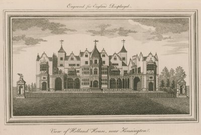 Vue de Holland House, près de Kensington - English School