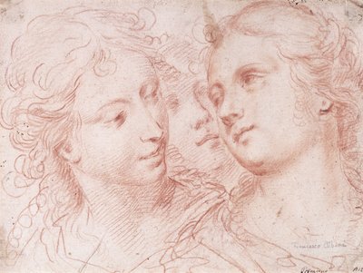 Trois études de têtes féminines - Ercole Procaccini