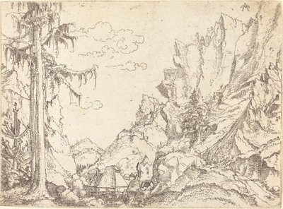 Paysage de montagne, 1510-1525 - Erhard Altdorfer