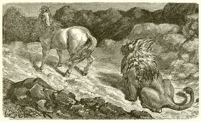 Le cheval et le lion - Ernest Henry Griset