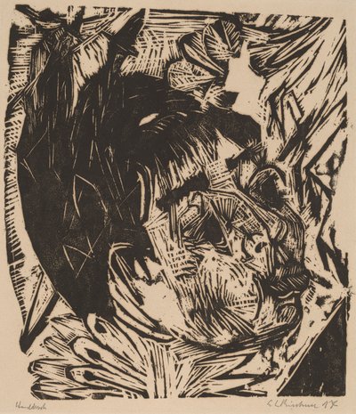 Épouse du professeur Schaxel, 1917-1918 - Ernst Ludwig Kirchner