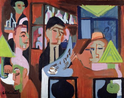 Un café à Davos - Ernst Ludwig Kirchner