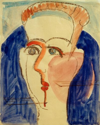 Tête de femme - Ernst Ludwig Kirchner