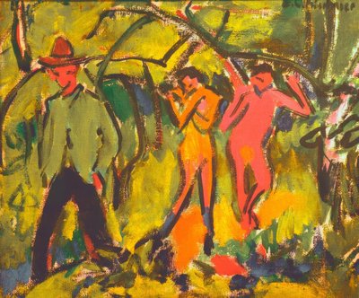 Dans la forêt - Ernst Ludwig Kirchner