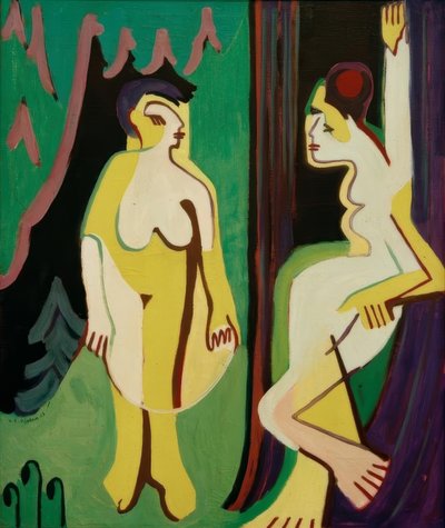 Femmes nues dans une clairière - Ernst Ludwig Kirchner