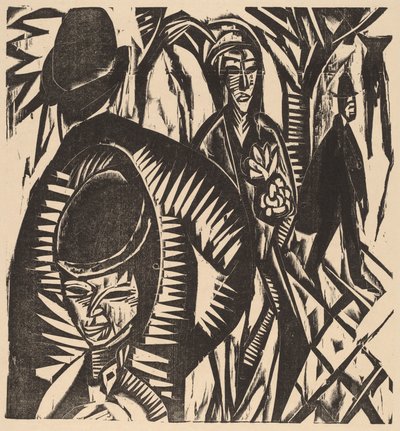 Scène de Rue Après la Pluie - Ernst Ludwig Kirchner