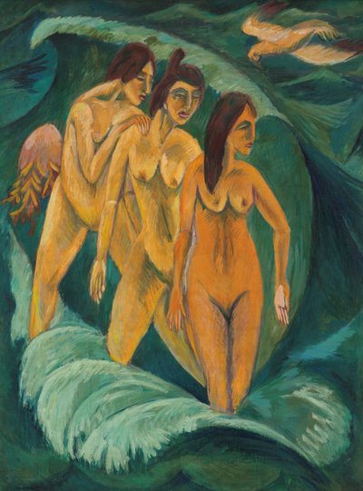 Trois baigneurs, 1913 - Ernst Ludwig Kirchner