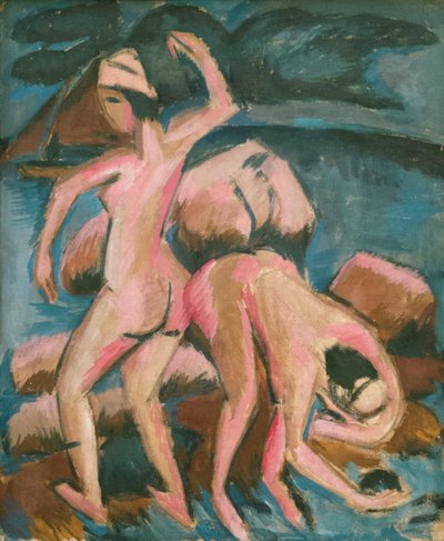 Deux baigneurs Fehmarn, 1912 - Ernst Ludwig Kirchner