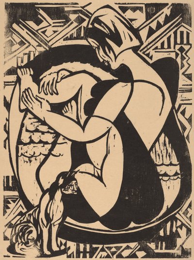 Femme dans la baignoire - Ernst Ludwig Kirchner