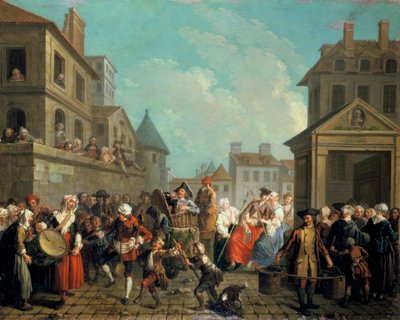 Carnaval dans les rues de Paris, 1757 - Étienne Jeaurat