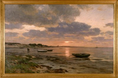 Coucher de soleil sur la mer Baltique - Eugene Gustav Dücker