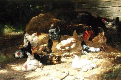 Poules - Eugene Remy Maes