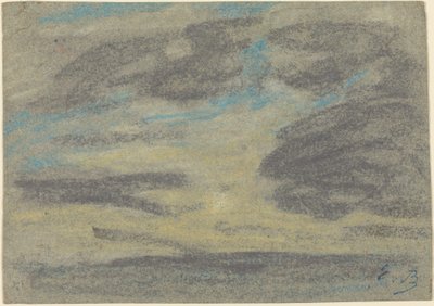 Nuages sur la mer - Eugène Boudin