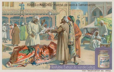 Marché aux tapis à Samarcande - European School