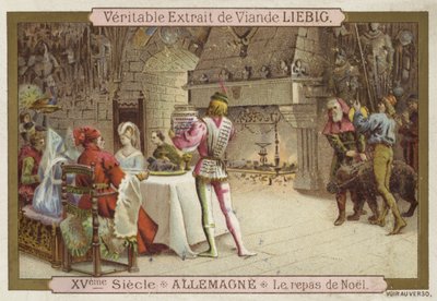 Festin de Noël, Allemagne, 15ème siècle - European School