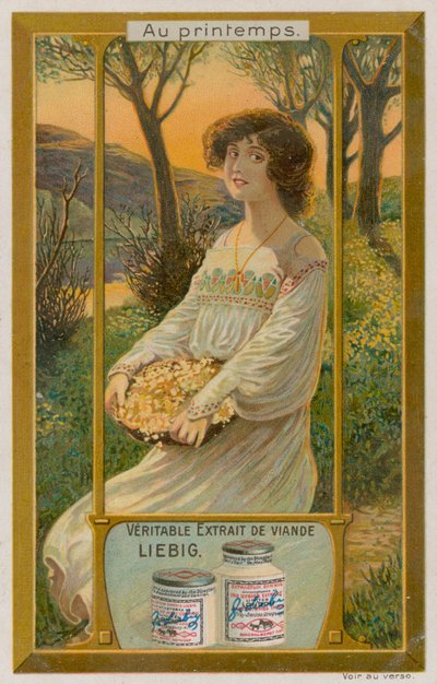 Fille avec des fleurs jaunes - European School