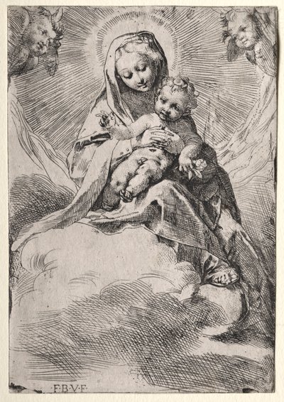 Madonna dans les nuages, vers 1581 - Federico Barocci