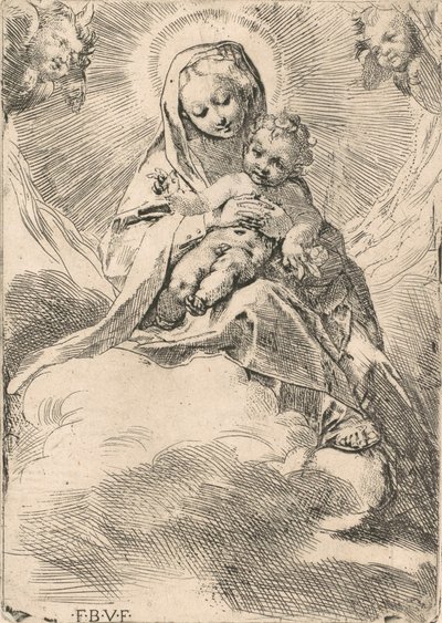 La Vierge assise sur un nuage, 1580-84 - Federico Barocci