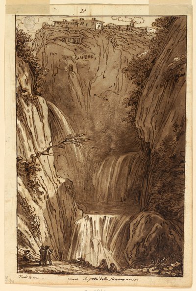 La grotte de la sirène à Tivoli - Felice Giani