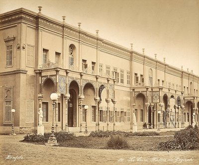 Le Palais Gezireh au Caire, Égypte - Félix Bonfils