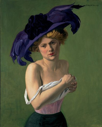 Le chapeau violet, 1907 - Felix Edouard Vallotton