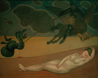 Roger délivrant Angélique - Felix Edouard Vallotton