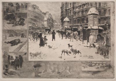 Hiver à Paris, 1879 - Felix Hilaire Buhot