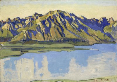 Le Grammont au soleil du matin - Ferdinand Hodler