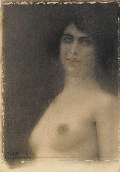 Des cheveux noirs - Fernand Khnopff