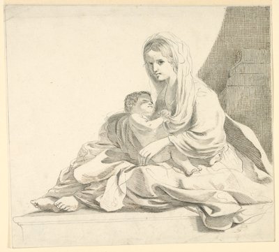 Femme avec Enfant - Fortunato Duranti