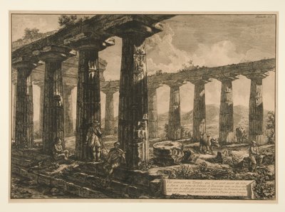 Vue intérieure du Temple - Francesco Piranesi