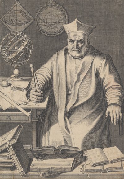 Portrait du cardinal Christopher Clavius, 1606 - Francesco Villamena