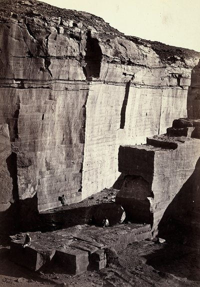 Vue des carrières de silice en Égypte - Francis Frith