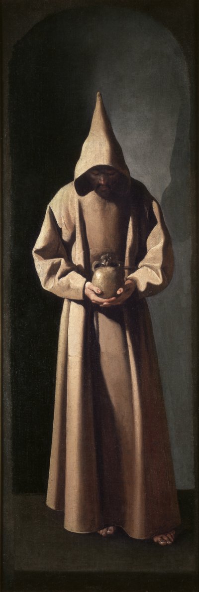 Saint François Contemplant un Crâne - Francisco de Zurbaran