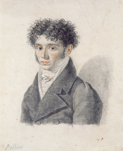 Portrait de Vincenzo Bellini (1801-35) - Francois Xavier Fabre