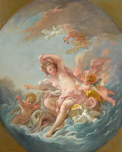 Vénus sortant des vagues, c.1766 - François Boucher