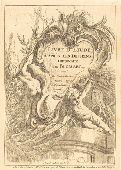 Page de titre - François Boucher after Abraham Bloemaert