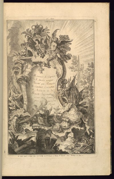 Conception pour cartouche - François de Cuvilliés the Elder