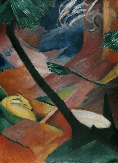 Chevreuil dans la forêt II - Franz Marc