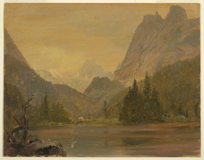 Lac alpin, Bavière ou Suisse - Frederic Edwin Church