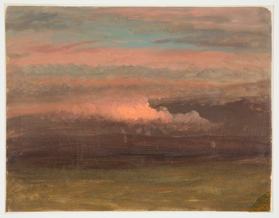 Étude de nuages au coucher du soleil - Frederic Edwin Church