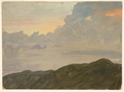 Sommet de colline et nuages - Frederic Edwin Church