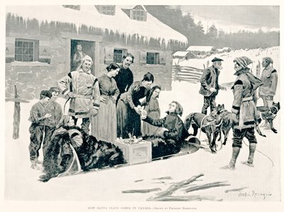 Comment le Père Noël arrive au Canada - Frederic Remington